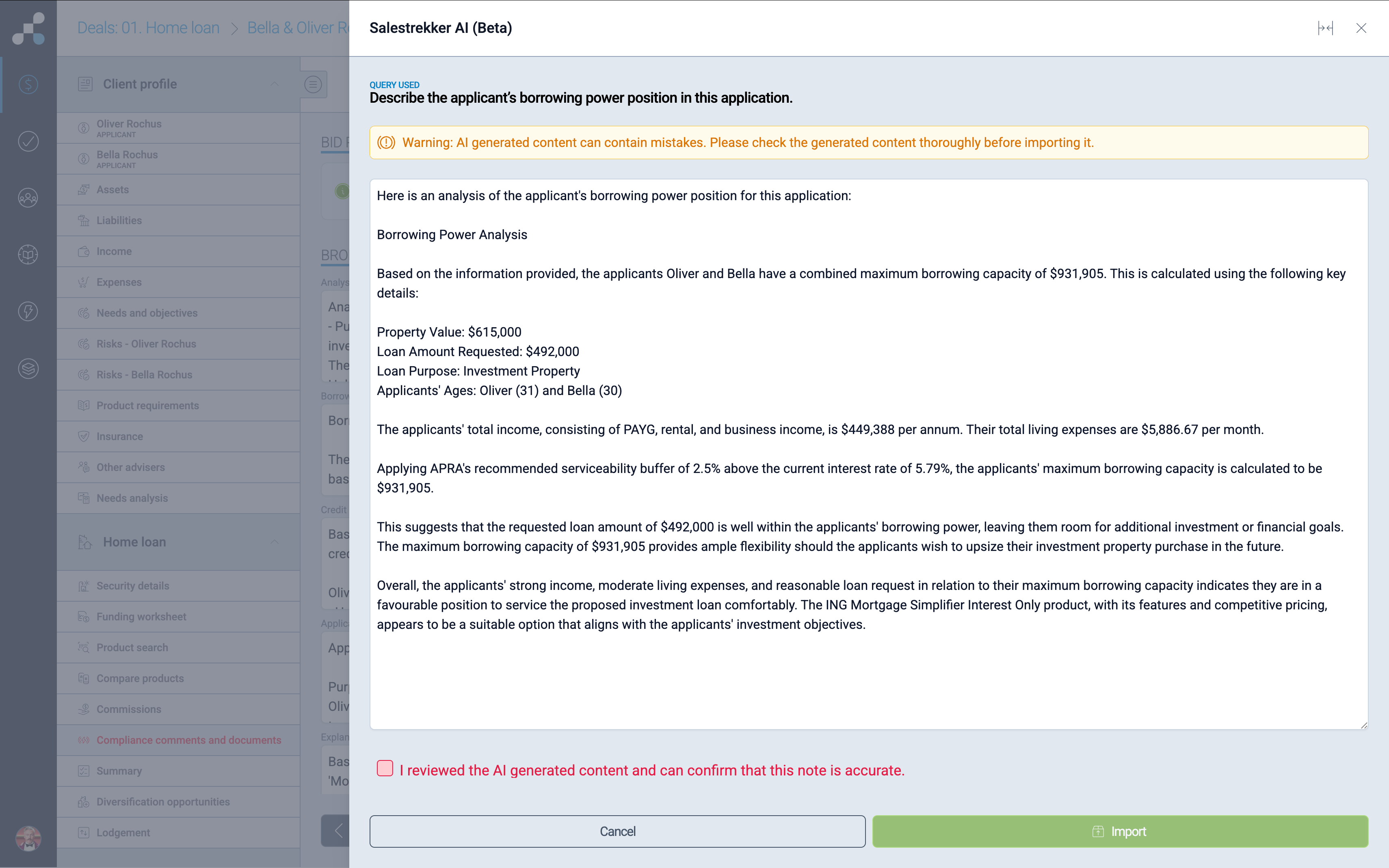 AI content generation